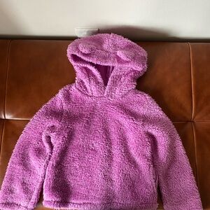Girls Cozy Pink Fleece Hoodie